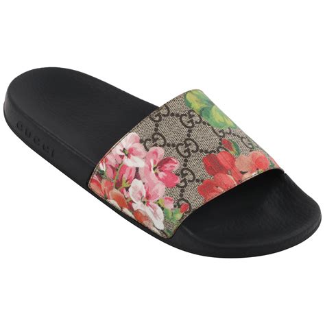 gucci floral slides review|floral gucci slides women.